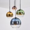 Koyoto Lampadario a sospensione, Lampada a sfera, Lampada a sospensione Blu, Oro, Verde, Chiaro, Ramato, 4-Luci