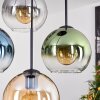Koyoto Lampadario a sospensione, Lampada a sfera, Lampada a sospensione Ambrato, Blu, Verde, Chiaro, Grigio fumo, 4-Luci