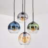 Koyoto Lampadario a sospensione, Lampada a sfera, Lampada a sospensione Ambrato, Blu, Verde, Chiaro, Grigio fumo, 4-Luci