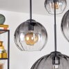 Koyoto Lampadario a sospensione, Lampada a sfera, Lampada a sospensione 30 cm Chiaro, Grigio fumo, 4-Luci