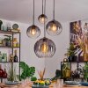 Koyoto Lampadario a sospensione, Lampada a sfera, Lampada a sospensione 30 cm Chiaro, Grigio fumo, 4-Luci