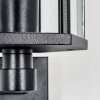 Monfanim Lampada da parete per esterno, Applique Nero, 1-Luce, Sensori di movimento