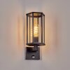 Monfanim Lampada da parete per esterno, Applique Nero, 1-Luce, Sensori di movimento
