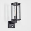 Monfanim Lampada da parete per esterno, Applique Nero, 1-Luce, Sensori di movimento