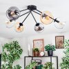 Koyoto Plafoniera, Lampada a sfera 77.5 cm Ambrato, Chiaro, Grigio fumo, 6-Luci