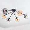 Koyoto Plafoniera, Lampada a sfera 77.5 cm Ambrato, Chiaro, Grigio fumo, 6-Luci