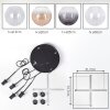 Koyoto Lampadario a sospensione, Lampada a sfera, Lampada a sospensione Ambrato, Chiaro, Grigio fumo, 4-Luci