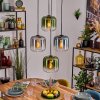 Lauden Lampadario a sospensione, Lampada a sfera, Lampada a sospensione Blu, Verde, Chiaro, Grigio fumo, 4-Luci
