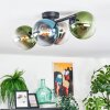 Gastor Plafoniera, Lampada a sfera Blu, Cromo, Verde, Chiaro, Grigio fumo, 4-Luci