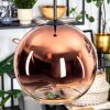 Koyoto Lampadario a sospensione, Lampada a sfera, Lampada a sospensione Chiaro, Ramato, 1-Luce