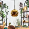 Koyoto Lampadario a sospensione, Lampada a sfera, Lampada a sospensione Oro, 1-Luce