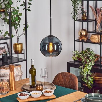 Koyoto Lampadario a sospensione, Lampada a sfera, Lampada a sospensione Blu, 1-Luce