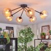 Koyoto Plafoniera, Lampada a sfera 77.5 cm Ambrato, Chiaro, 6-Luci