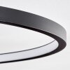 Modrix Plafoniera LED Cromo, Nero, 1-Luce