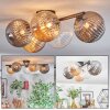 Chehalis Plafoniera, Lampada a sfera Ambrato, Chiaro, Grigio fumo, 5-Luci