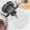 Chehalis Plafoniera, Lampada a sfera Ambrato, Chiaro, Grigio fumo, 5-Luci