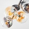 Gastor Plafoniera, Lampada a sfera Ambrato, Chiaro, Grigio fumo, 4-Luci