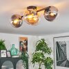 Gastor Plafoniera, Lampada a sfera Ambrato, Chiaro, Grigio fumo, 4-Luci