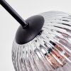 Koyoto Plafoniera, Lampada a sfera 77.5 cm Chiaro, Grigio fumo, 6-Luci