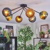 Koyoto Plafoniera, Lampada a sfera 77.5 cm Blu, Oro, Verde, 6-Luci