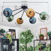 Koyoto Plafoniera, Lampada a sfera 77.5 cm Blu, Oro, Verde, 6-Luci