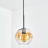 Koyoto Lampadario a sospensione, Lampada a sfera, Lampada a sospensione Ambrato, Chiaro, 1-Luce