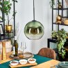 Koyoto Lampadario a sospensione, Lampada a sfera, Lampada a sospensione 25 cm Verde, Chiaro, 1-Luce