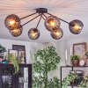 Koyoto Plafoniera, Lampada a sfera 77.5 cm Grigio fumo, 6-Luci