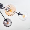 Koyoto Plafoniera, Lampada a sfera 77.5 cm Ambrato, Chiaro, Grigio fumo, 6-Luci