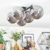 Chehalis Plafoniera, Lampada a sfera Grigio fumo, 5-Luci