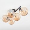 Chehalis Plafoniera, Lampada a sfera Ambrato, 5-Luci