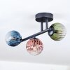 Chehalis Plafoniera, Lampada a sfera Blu, Verde, Chiaro, Ramato, 3-Luci