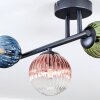 Chehalis Plafoniera, Lampada a sfera Blu, Verde, Chiaro, Ramato, 3-Luci