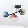 Chehalis Plafoniera, Lampada a sfera Blu, Verde, Chiaro, Ramato, 3-Luci