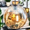 Koyoto Lampadario a sospensione, Lampada a sfera, Lampada a sospensione Ambrato, 1-Luce