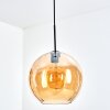 Koyoto Lampadario a sospensione, Lampada a sfera, Lampada a sospensione Ambrato, 1-Luce