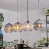 Koyoto Lampadario a sospensione, Lampada a sfera, Lampada a sospensione Ambrato, Chiaro, Grigio fumo, 4-Luci