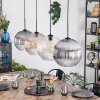 Koyoto Lampadario a sospensione, Lampada a sfera, Lampada a sospensione Ambrato, Chiaro, Grigio fumo, 4-Luci
