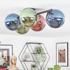 Chehalis Plafoniera, Lampada a sfera Blu, Verde, Ramato, 5-Luci