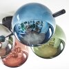 Chehalis Plafoniera, Lampada a sfera Blu, Cromo, Verde, Ramato, Grigio fumo, 5-Luci