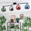 Ripoll Plafoniera, Lampada a sfera Blu, Cromo, Verde, Ramato, Grigio fumo, 4-Luci
