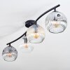 Ripoll Plafoniera, Lampada a sfera Ambrato, Chiaro, Grigio fumo, 4-Luci