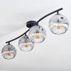 Ripoll Plafoniera, Lampada a sfera Chiaro, Grigio fumo, 4-Luci