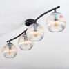 Ripoll Plafoniera, Lampada a sfera Ambrato, Chiaro, 4-Luci