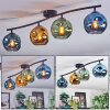 Ripoll Plafoniera, Lampada a sfera Blu, Oro, Verde, 4-Luci