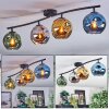 Ripoll Plafoniera, Lampada a sfera Blu, Cromo, Oro, Verde, Grigio fumo, 4-Luci