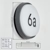 Duril Lampada da parete per esterno, Lampada per numero civico, Applique LED Antracite, 1-Luce