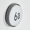 Duril Lampada da parete per esterno, Lampada per numero civico, Applique LED Antracite, 1-Luce