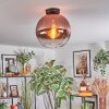 Koyoto Plafoniera, Lampada a sfera 30 cm Chiaro, Ramato, 1-Luce