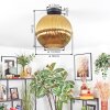 Koyoto Plafoniera, Lampada a sfera 12 cm Oro, 1-Luce